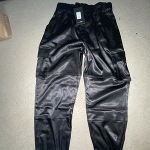 Fashion Nova satin joggers new with tag